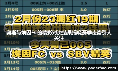 奥斯与埃因FC的精彩对决结果揭晓赛季走势引人关注